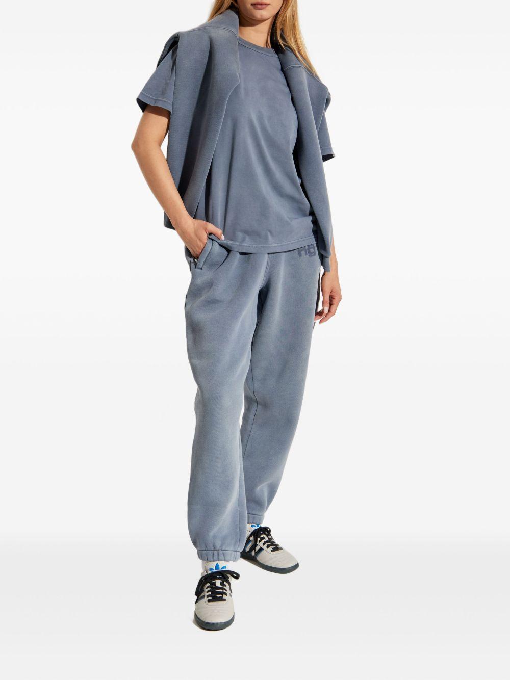 Theory Bron Cotton Polo in Baby Blue Product Image