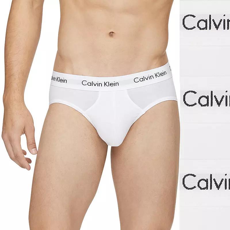 Men's Calvin Klein 3-pack Cotton Stretch Briefs, Size: Large, White Product Image