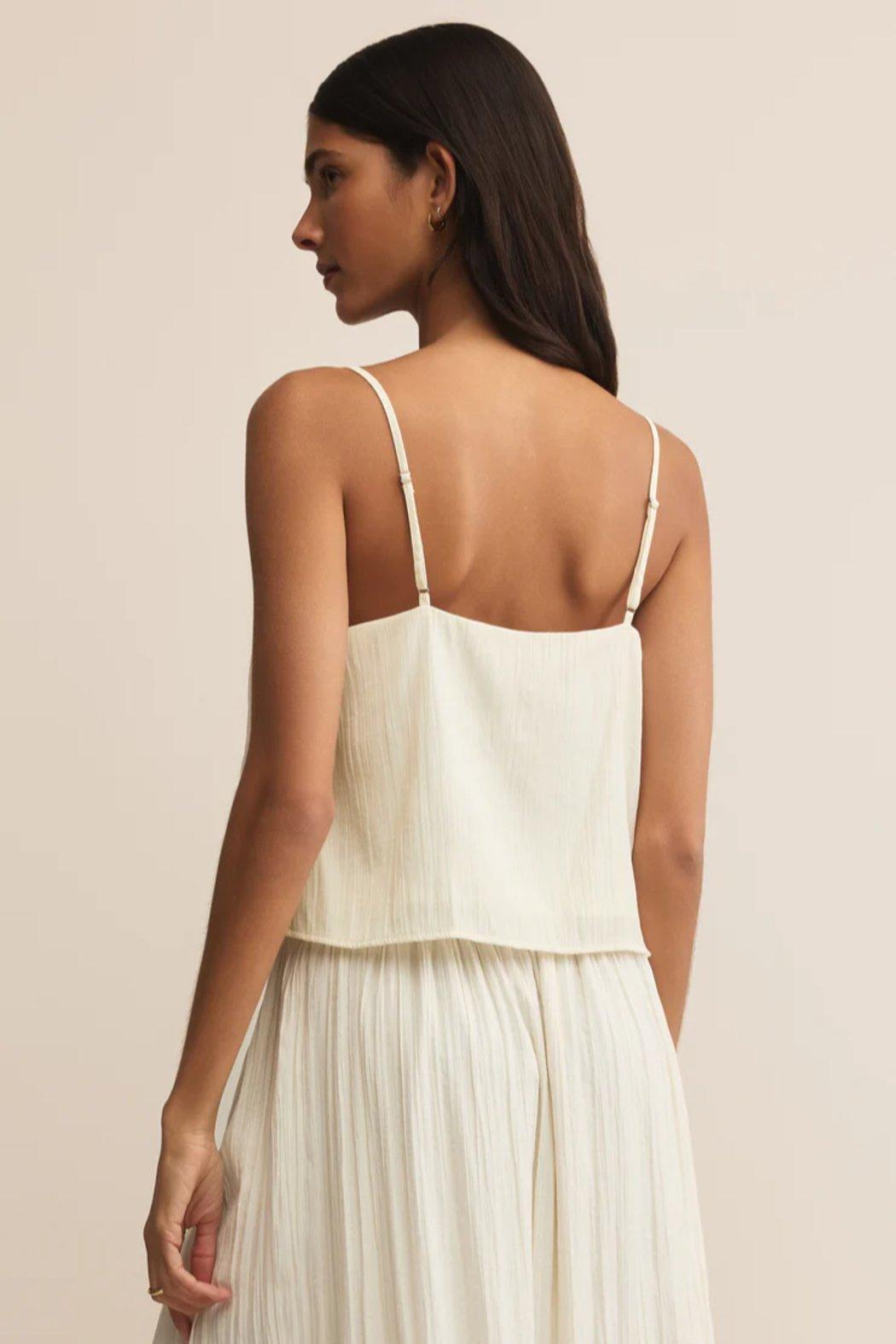 Fiore Crinkle Satin Tank Product Image