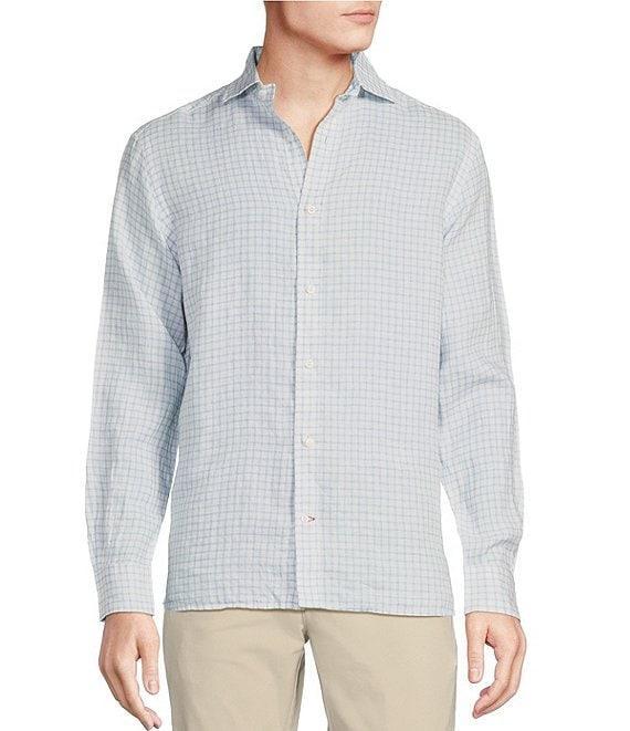 Cremieux Blue Label French Linen Windowane Long Sleeve Woven Shirt Product Image