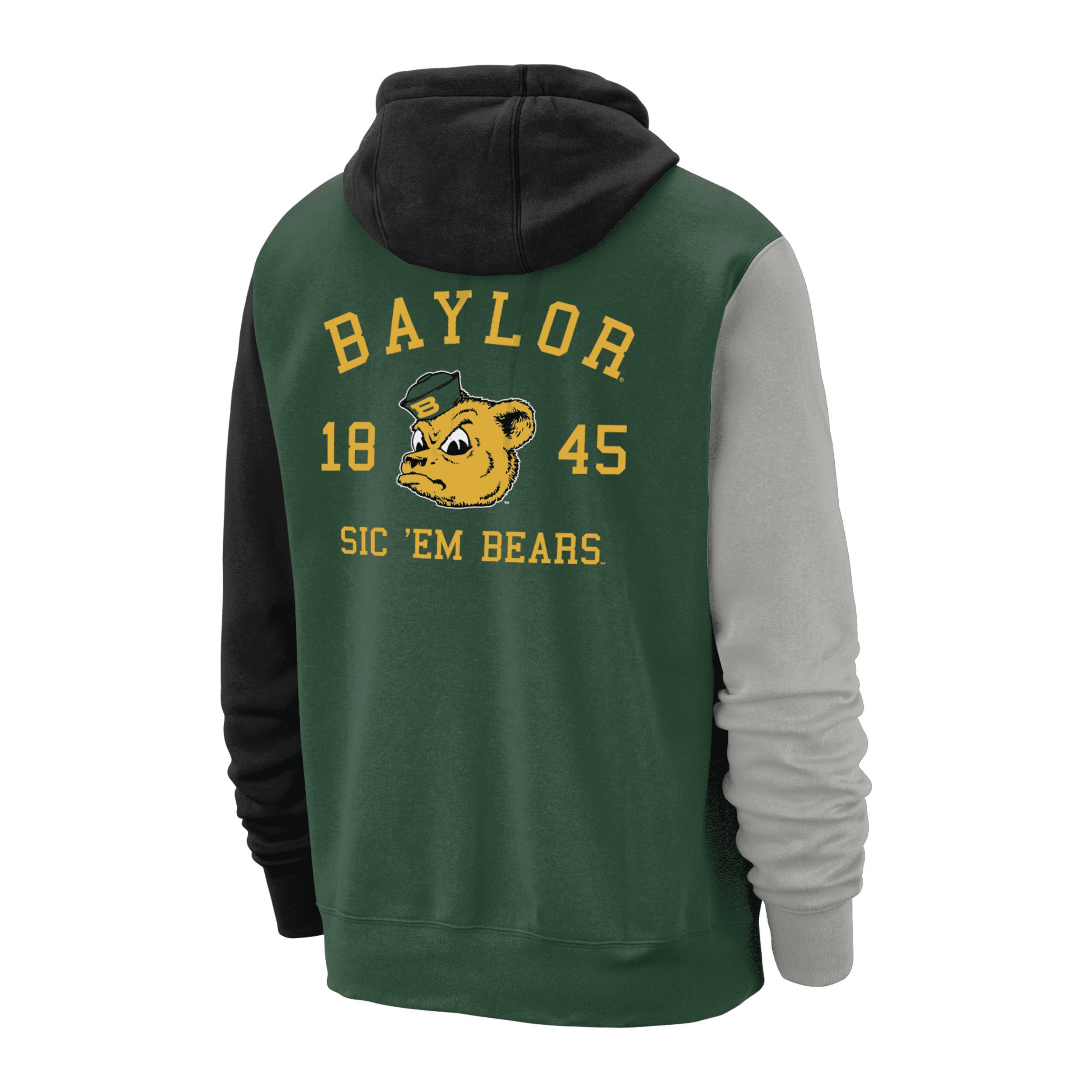 Baylor Nike Mens College Club Fleece Hoodie Product Image