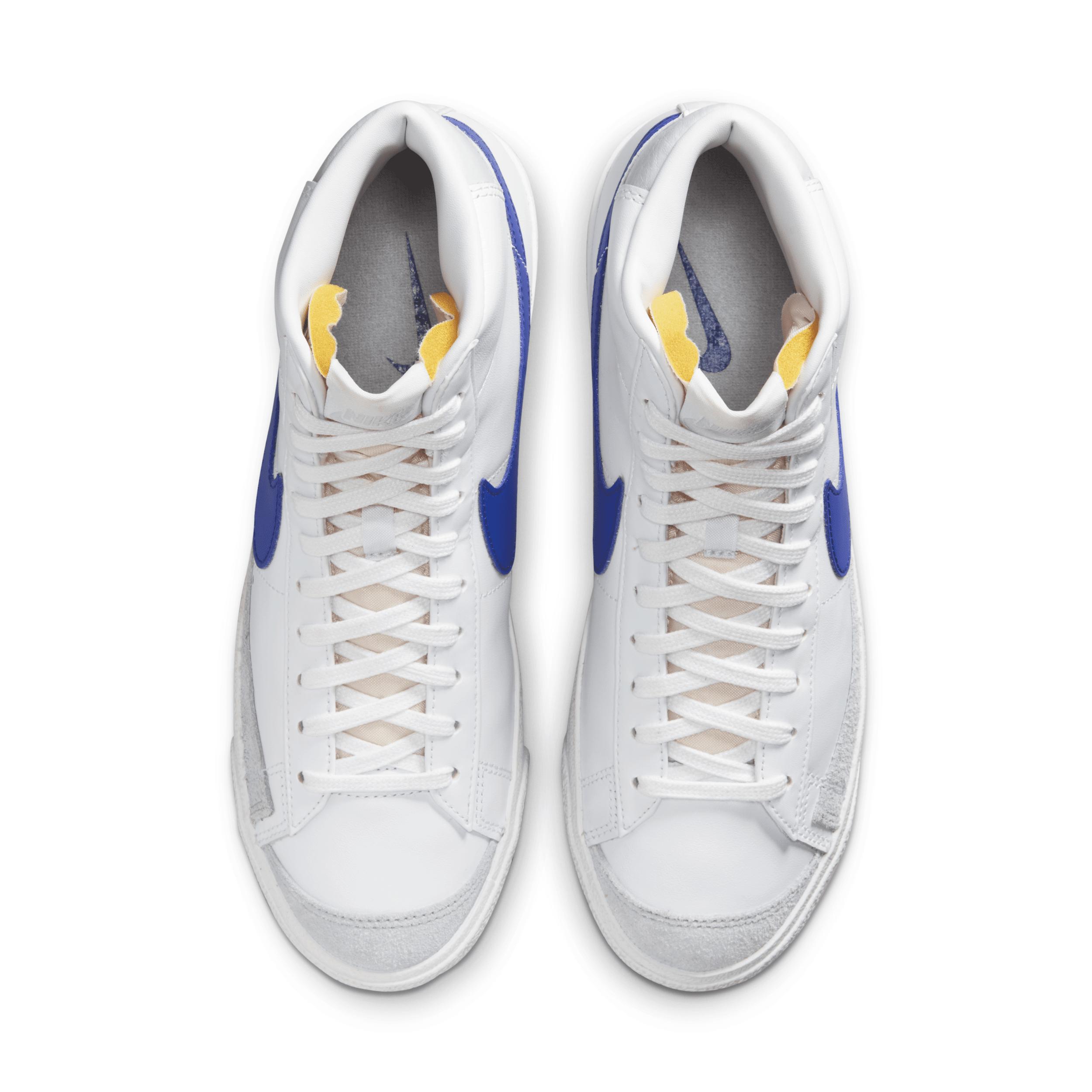 Blazer Mid '77 Vintage Bq6806-124 Mens White Game Royal Leather Shoes Foh22 Product Image