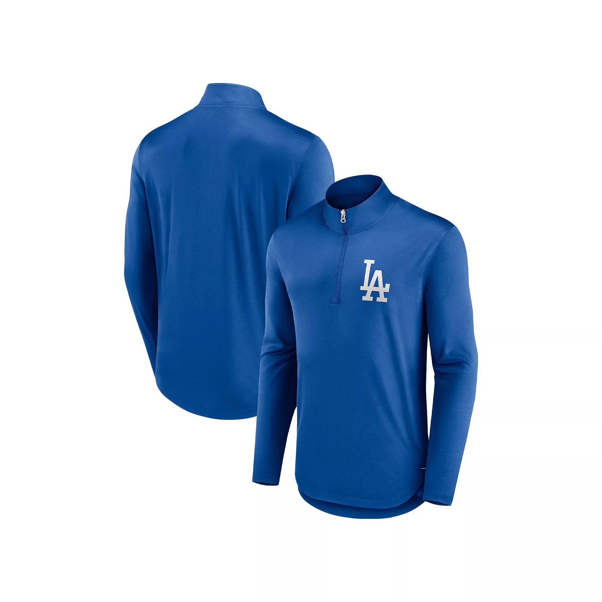 Men's Fanatics Branded Royal Los Angeles Dodgers Tough Minded Quarter-Zip Jacket, Size: 3XL, Blue Product Image