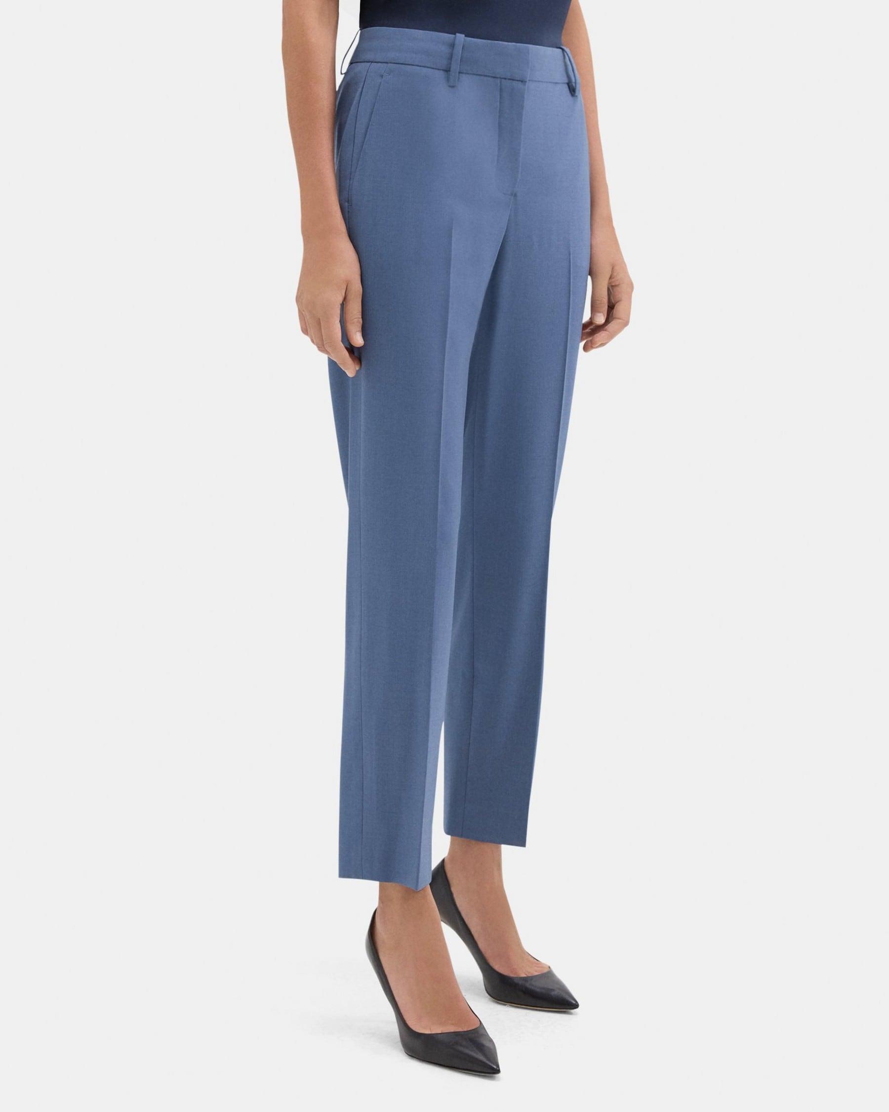 Classic Crop Pant in Sevona Stretch Wool Product Image