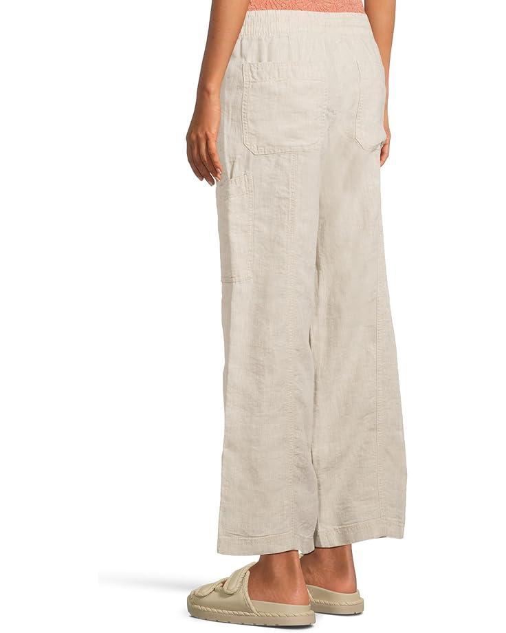 Premium Linen Breezy Pull-On Ankle Pants Product Image