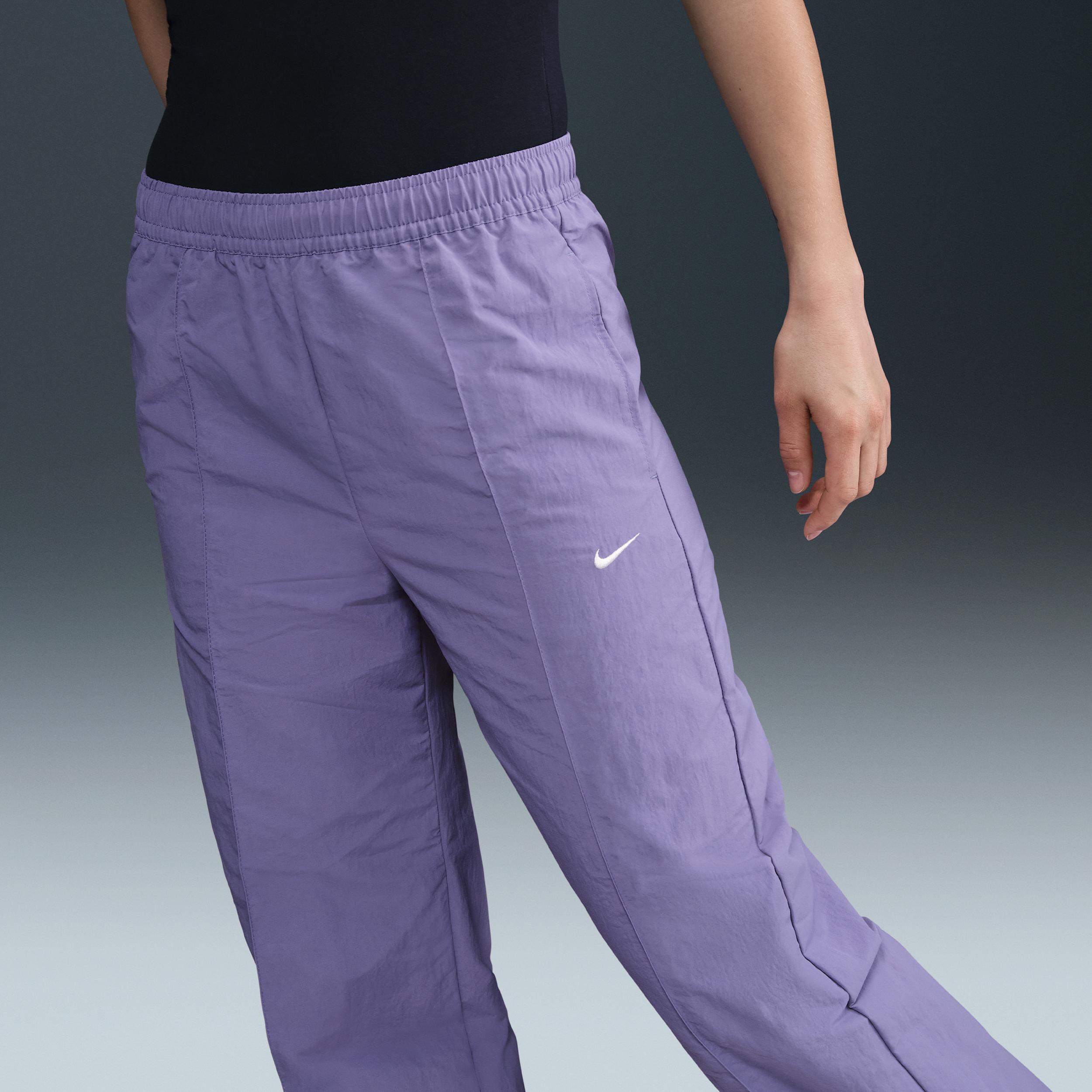 Womens Nike Sportswear Everything Wovens Mid-Rise Open-Hem Pants | FQ3588-527 Product Image