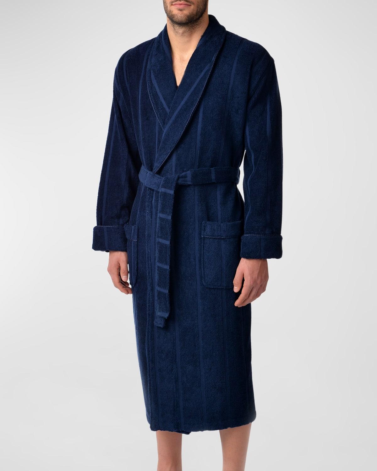 Mens Ultra Lux Jacquard Shawl Robe Product Image