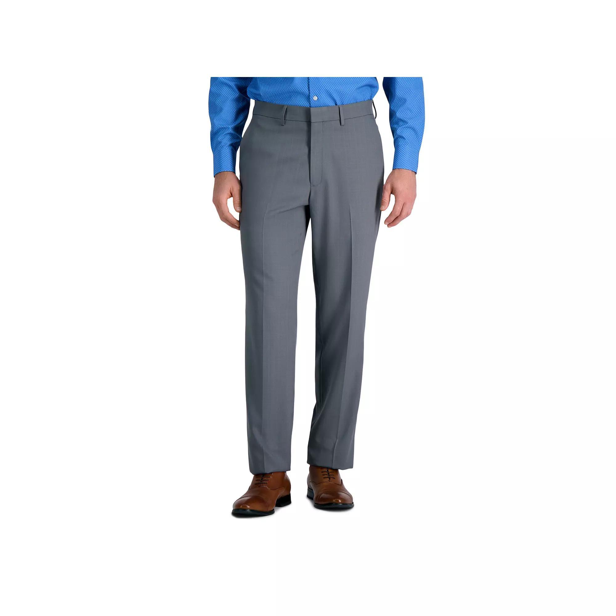 Men's Haggar® Premium Comfort Straight-Fit Dress Pants, Size: 42 X 32, Blue Product Image