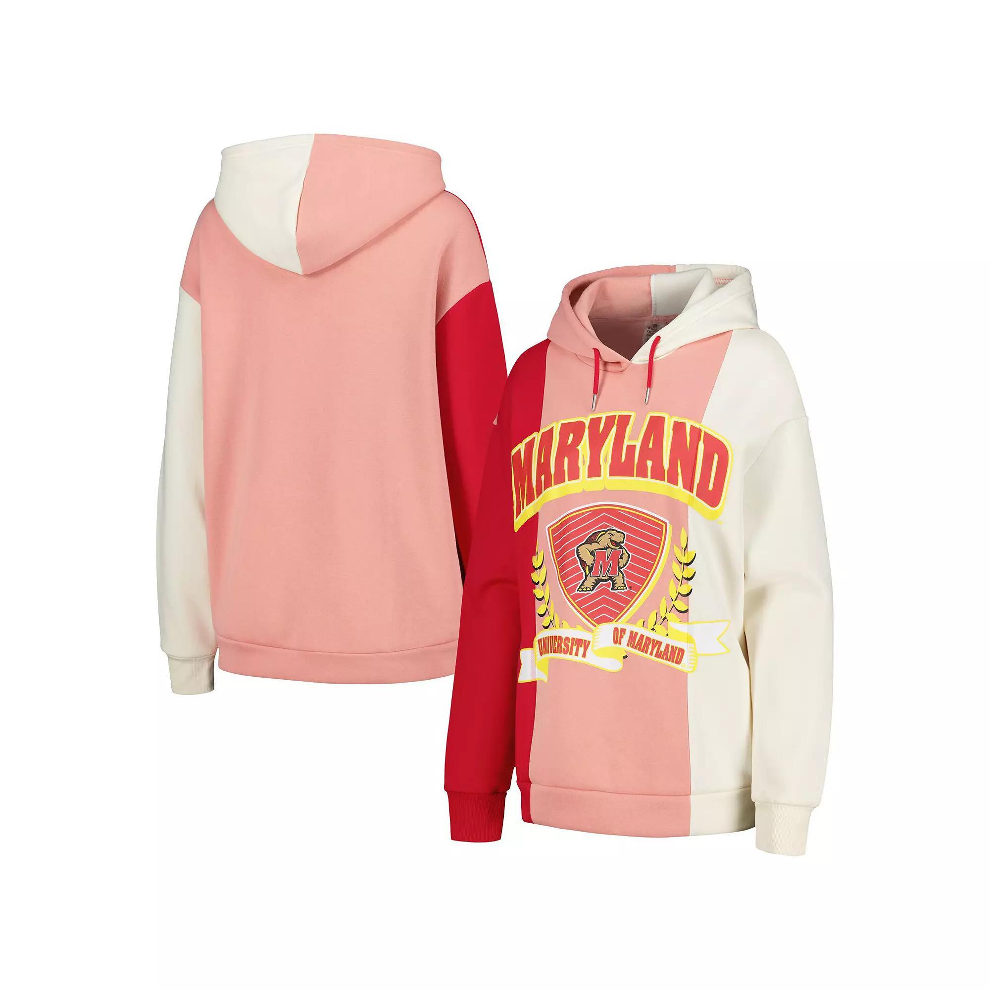 Women's Gameday Couture Red Maryland Terrapins Hall of Fame Colorblock Pullover Hoodie, Size: Medium Product Image