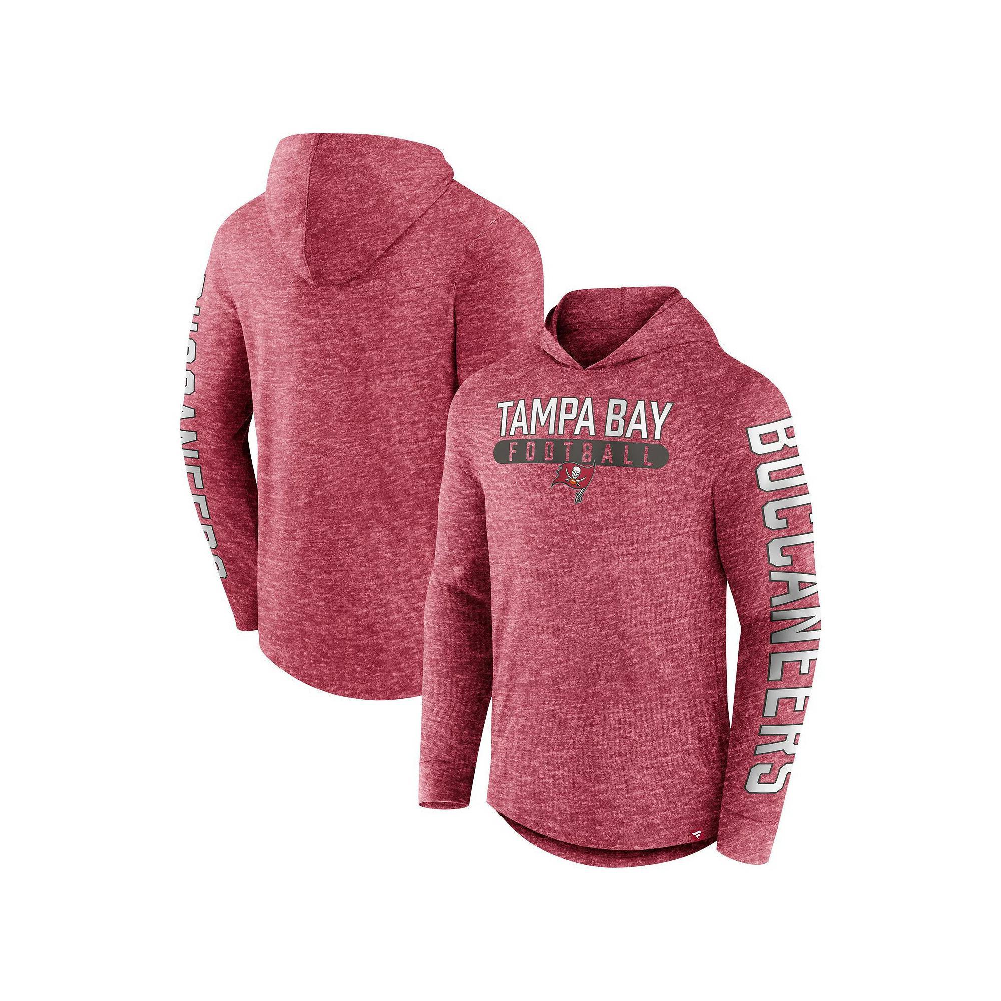 Men's Fanatics Branded Heather Navy Tennessee Titans Pill Stack Long Sleeve Hoodie T-Shirt, Size: 2XL, Blue Product Image