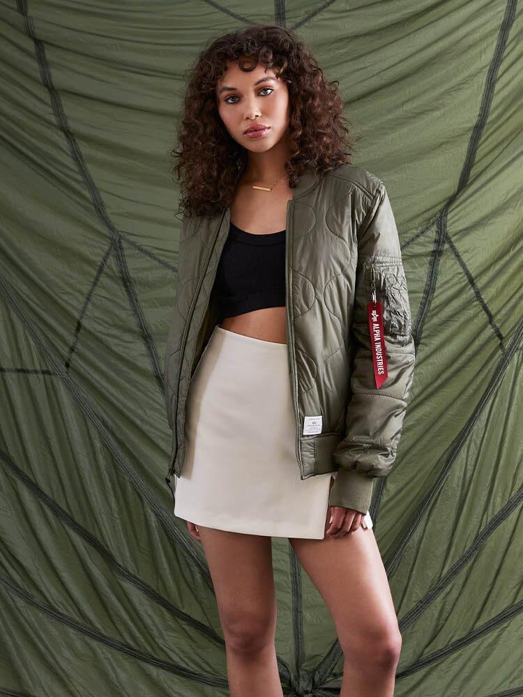 L-2B QUILTED BOMBER JACKET Unisex Product Image