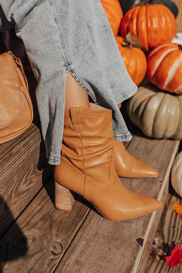 The Valley Faux Leather Bootie In Iced Mocha Product Image