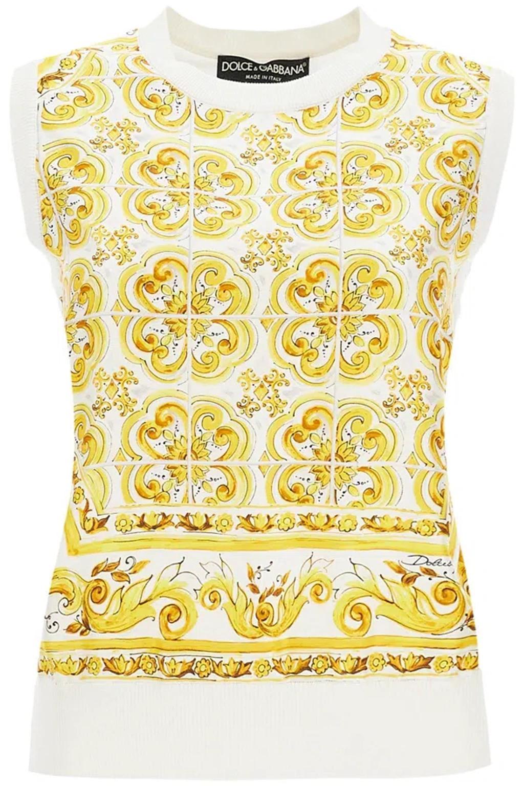 Silk Sleeveless Top With Mai In Bianco Product Image