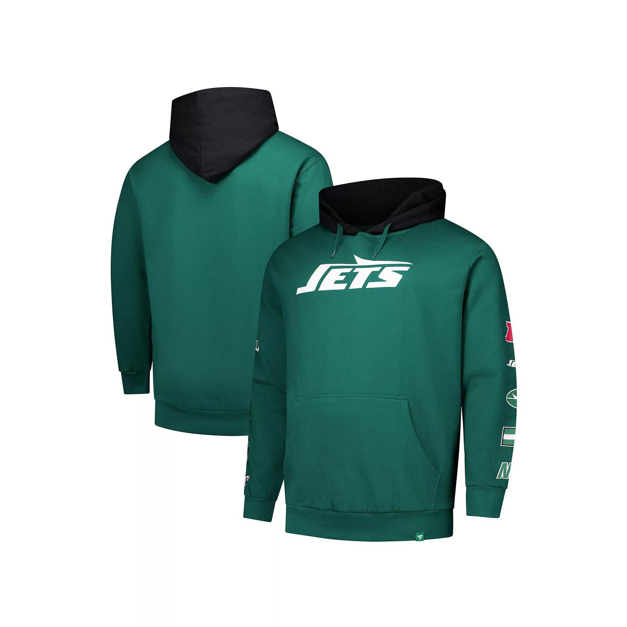 Men's Fanatics Green New York Jets Big & Tall Patched Out Pullover Hoodie,  Product Image