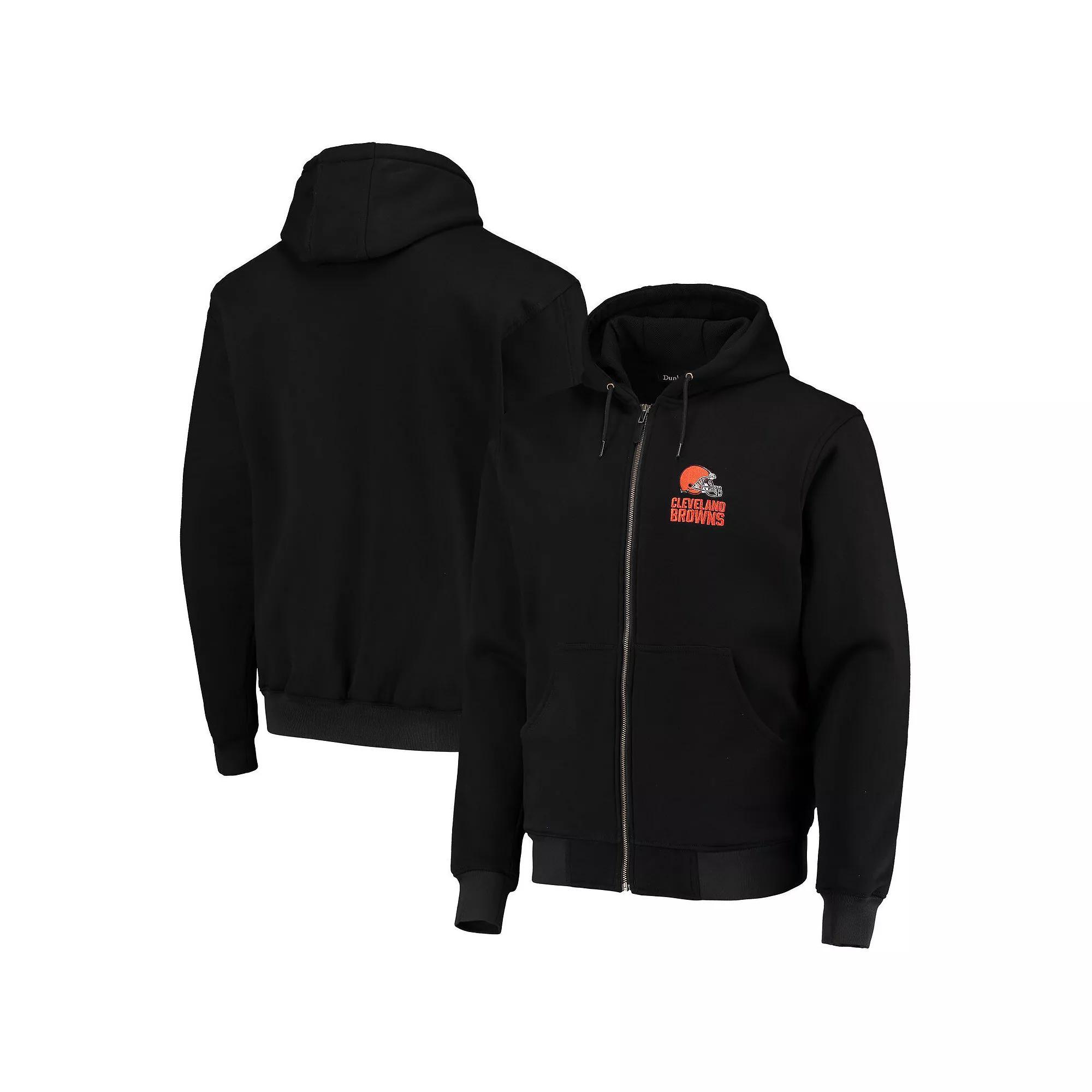 Mens Dunbrooke Cleveland Browns Craftsman Thermal-Lined Full-Zip Hoodie Product Image