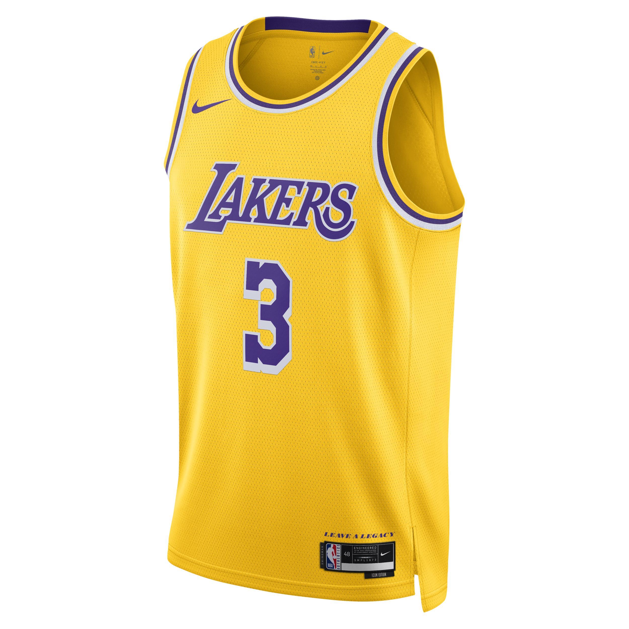 Los Angeles Lakers Icon Edition 2022/23 Nike Men's Dri-FIT NBA Swingman Jersey Product Image