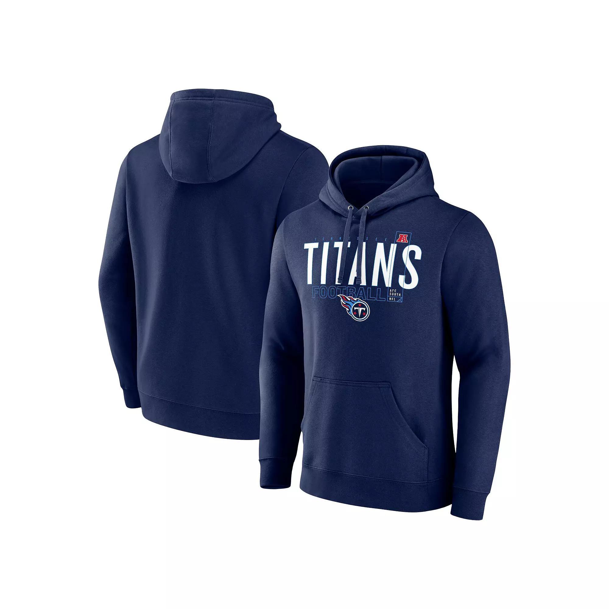 Men's Fanatics Navy Tennessee Titans Pylon Outline Pullover Hoodie, Size: Medium, Blue Product Image