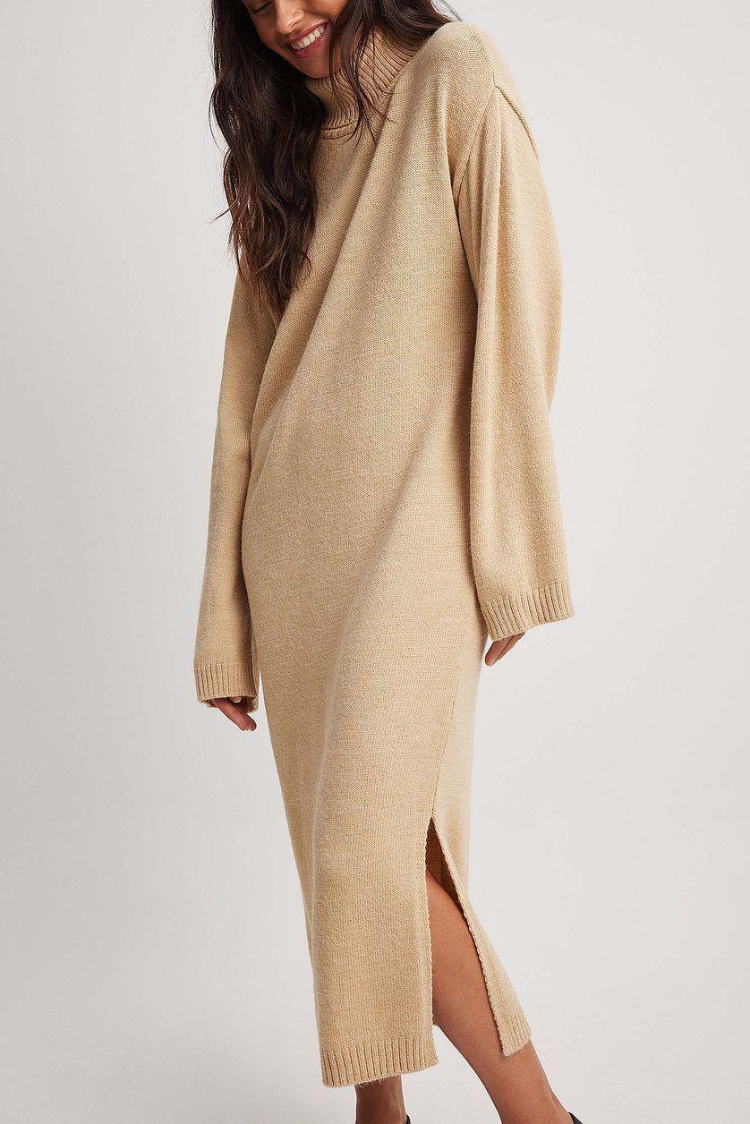 Knitted Oversized Midi Dress Product Image