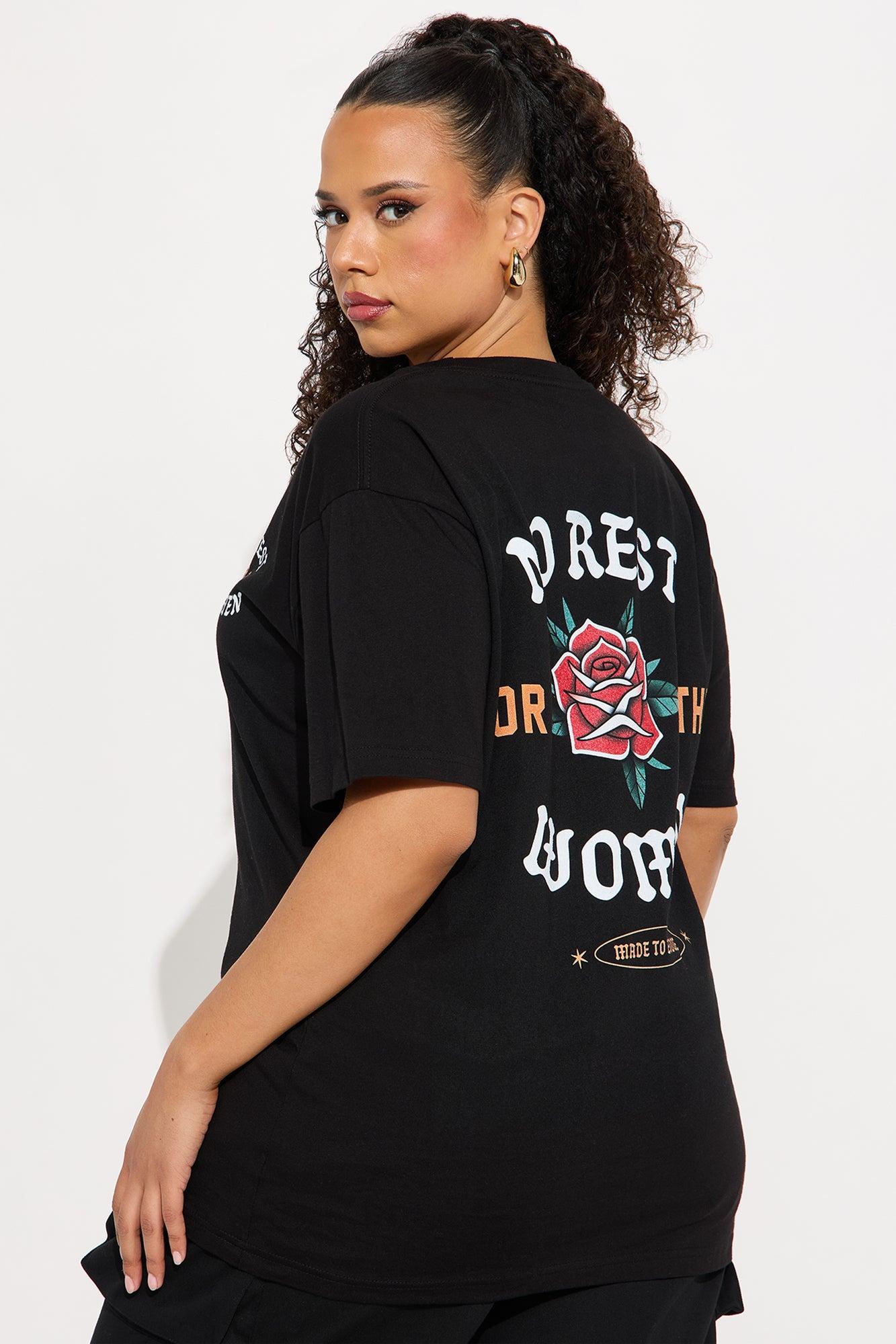 No Rest For The Women Oversized Tee - Black Product Image
