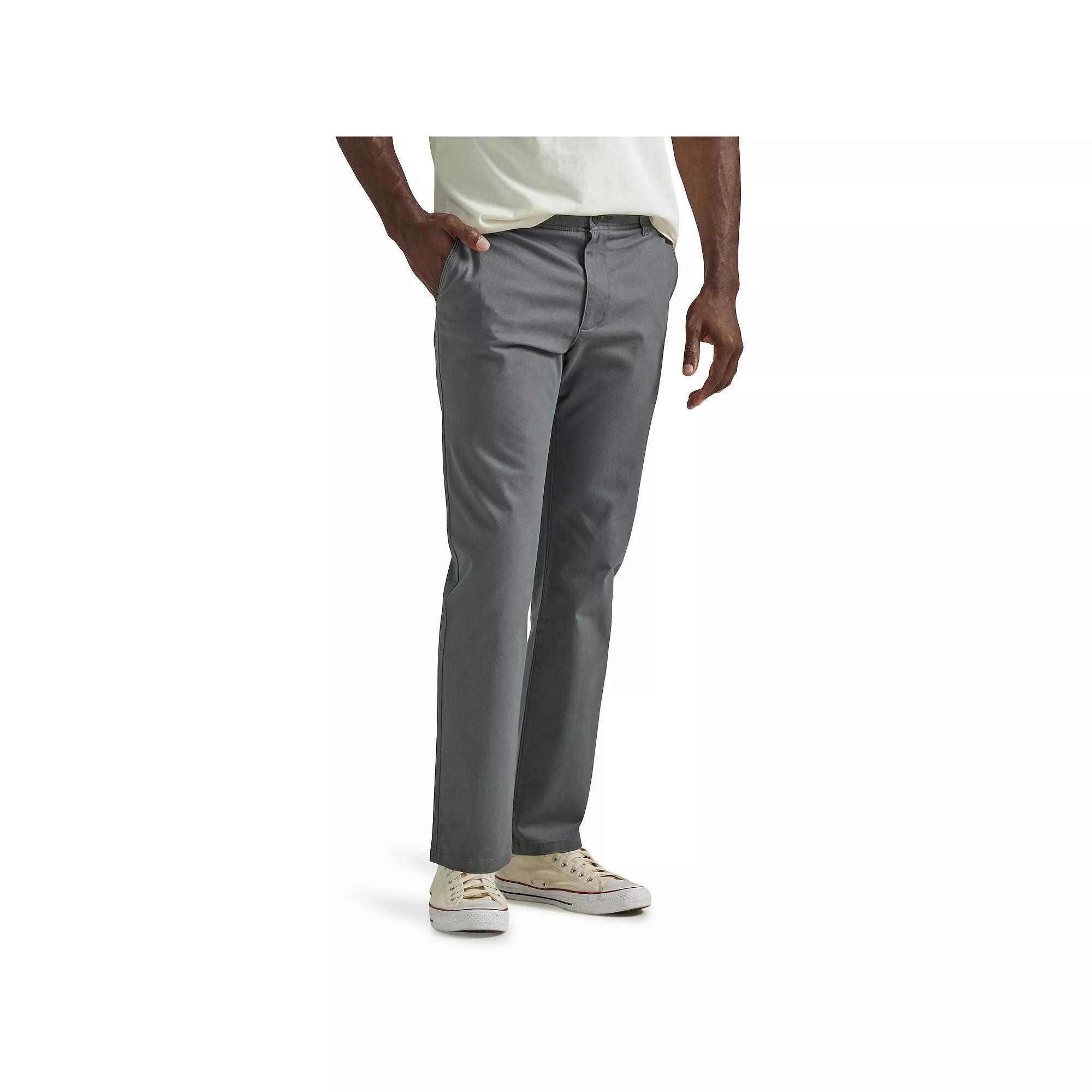 Men's Lee® Performance Series Extreme Comfort Khaki Slim-Fit Flat-Front Pants, Size: 33X34, Painter Gray Product Image