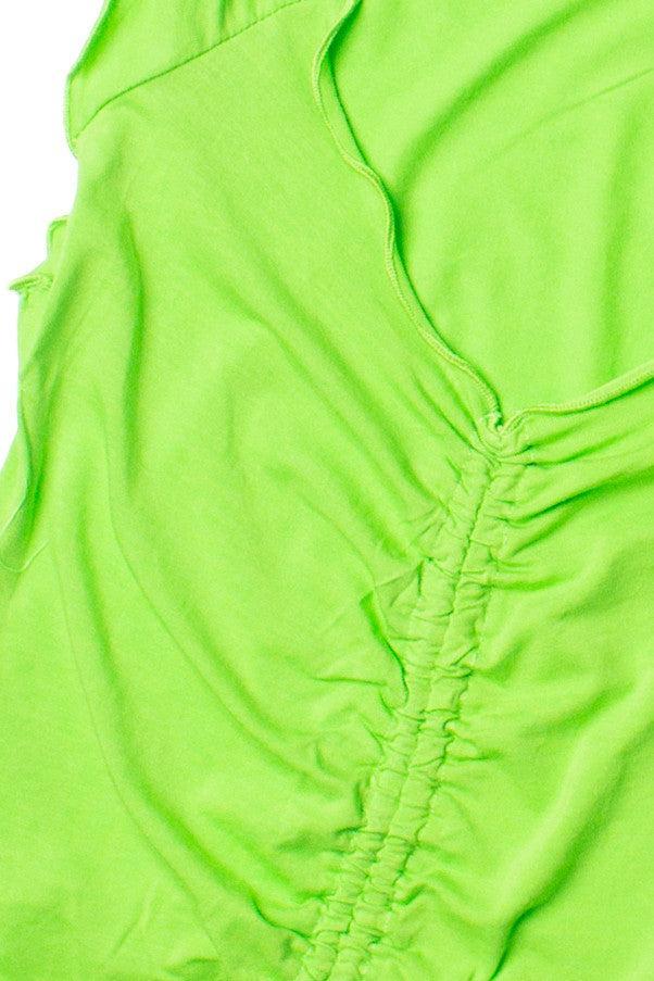 Green Apple Center Ruched Tee Product Image