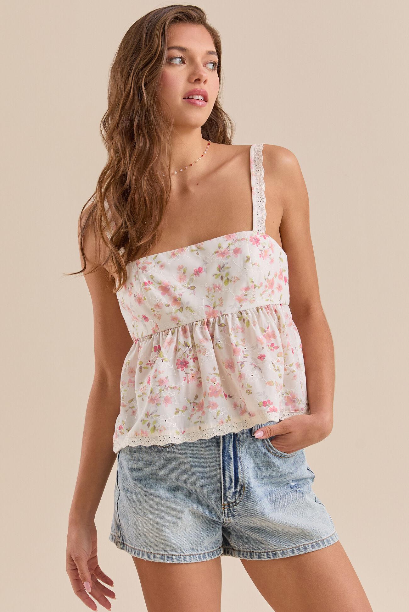 Idra Floral Babydoll Top Product Image