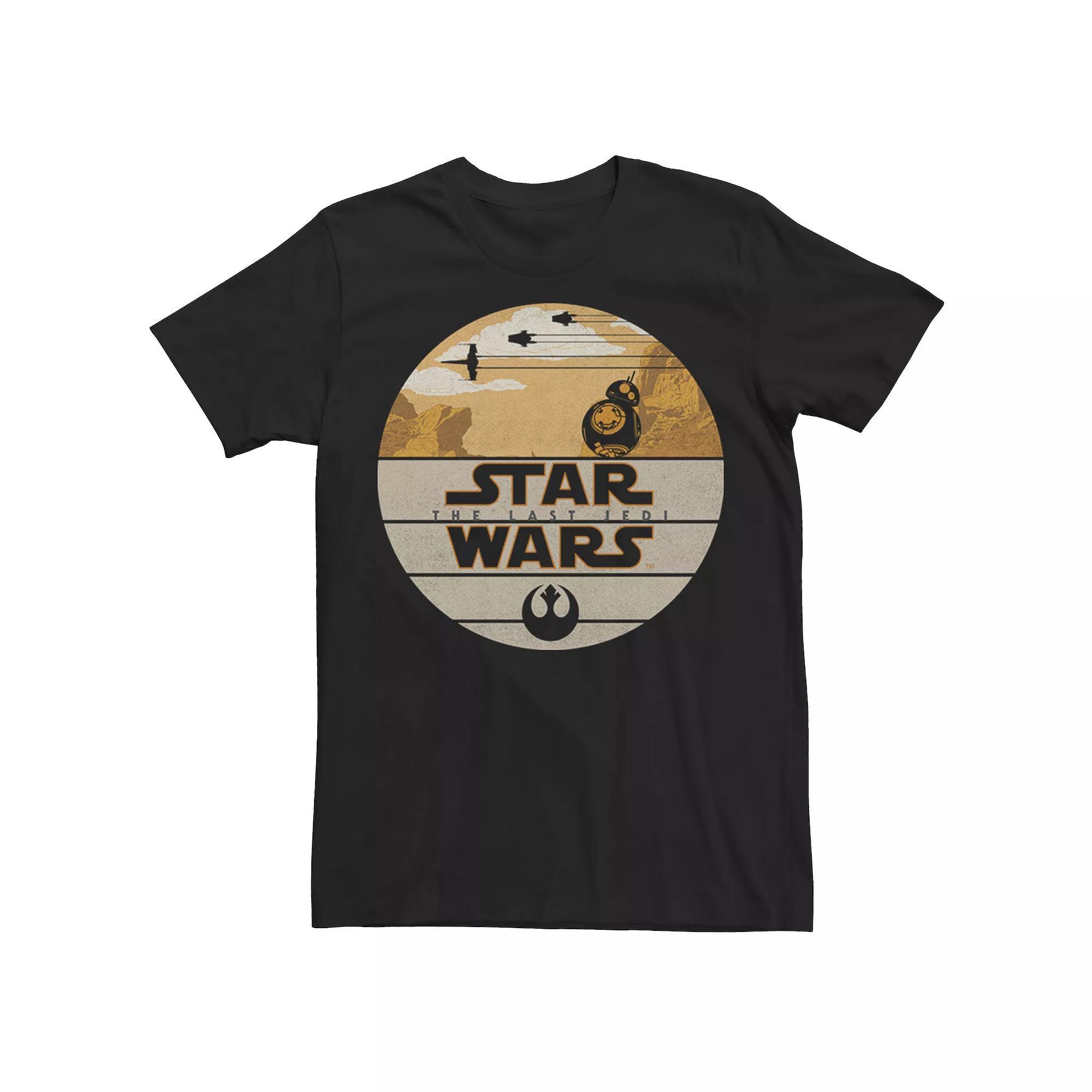 Men's Star Wars Last Jedi BB-8 Retro Desert Roll Badge Tee,  Product Image