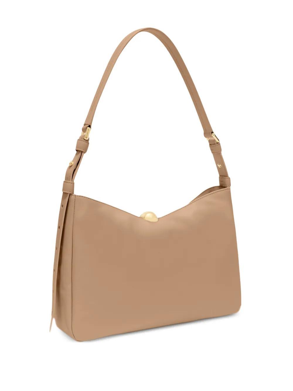 FURLA Medium Sfera Soft Shoulder Bag In Beige Product Image