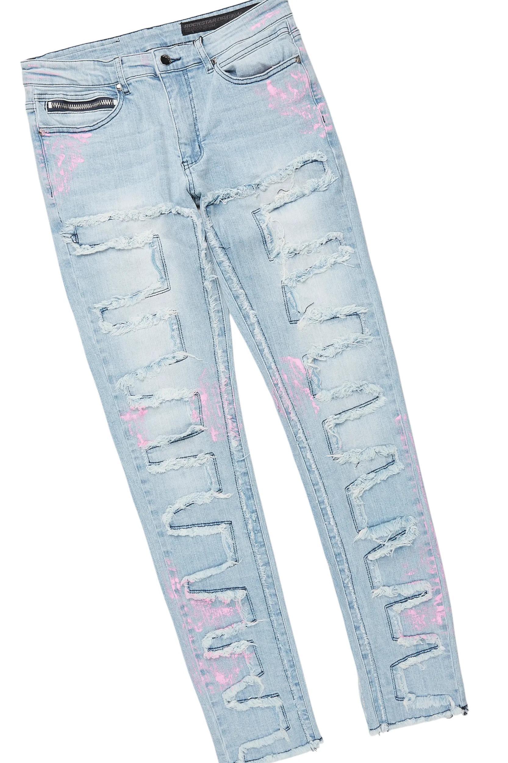 Diamo Black T-Shirt/Slim Fit Jean Set Male Product Image