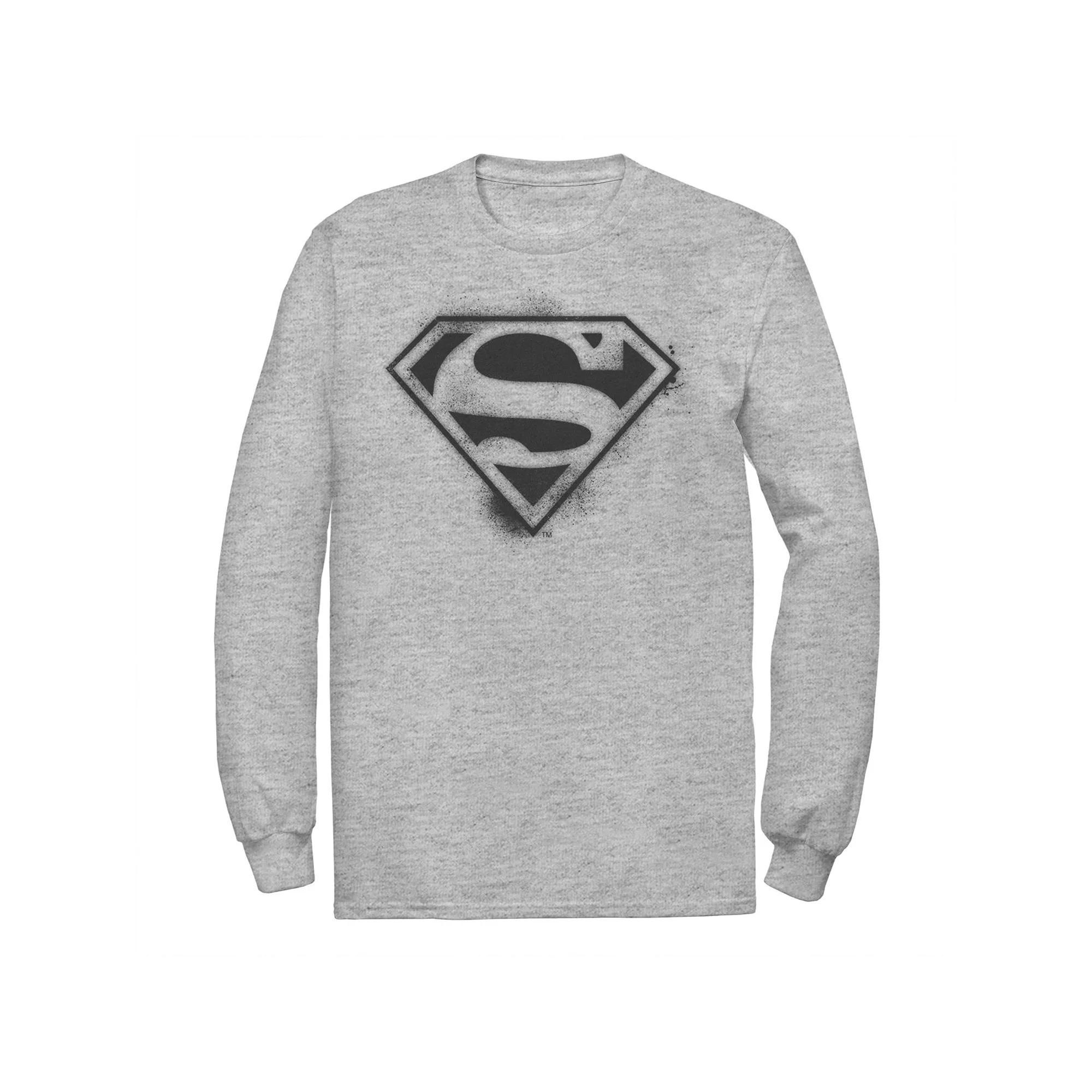 Men's DC Comics Superman Spray Paint Stencil Logo Tee,  Product Image