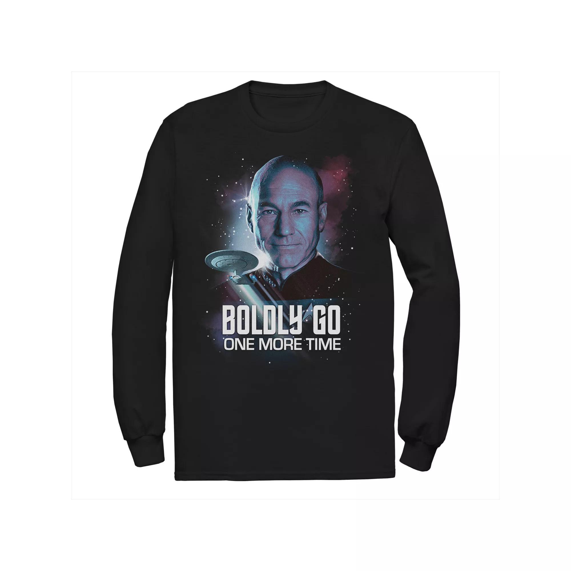 Men's Star Trek The Next Generation Boldly Return Tee, Size: 3XL, Black Product Image