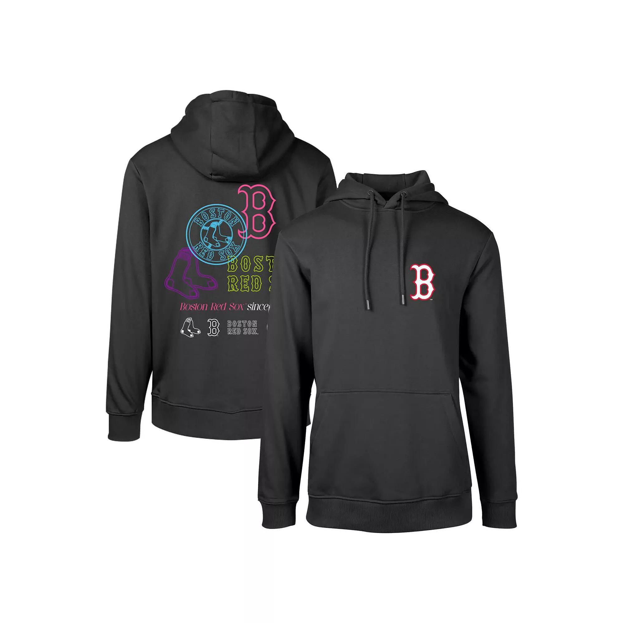 Men's Levelwear Black Boston Red Sox Podium Vintage Pullover Hoodie,  Product Image