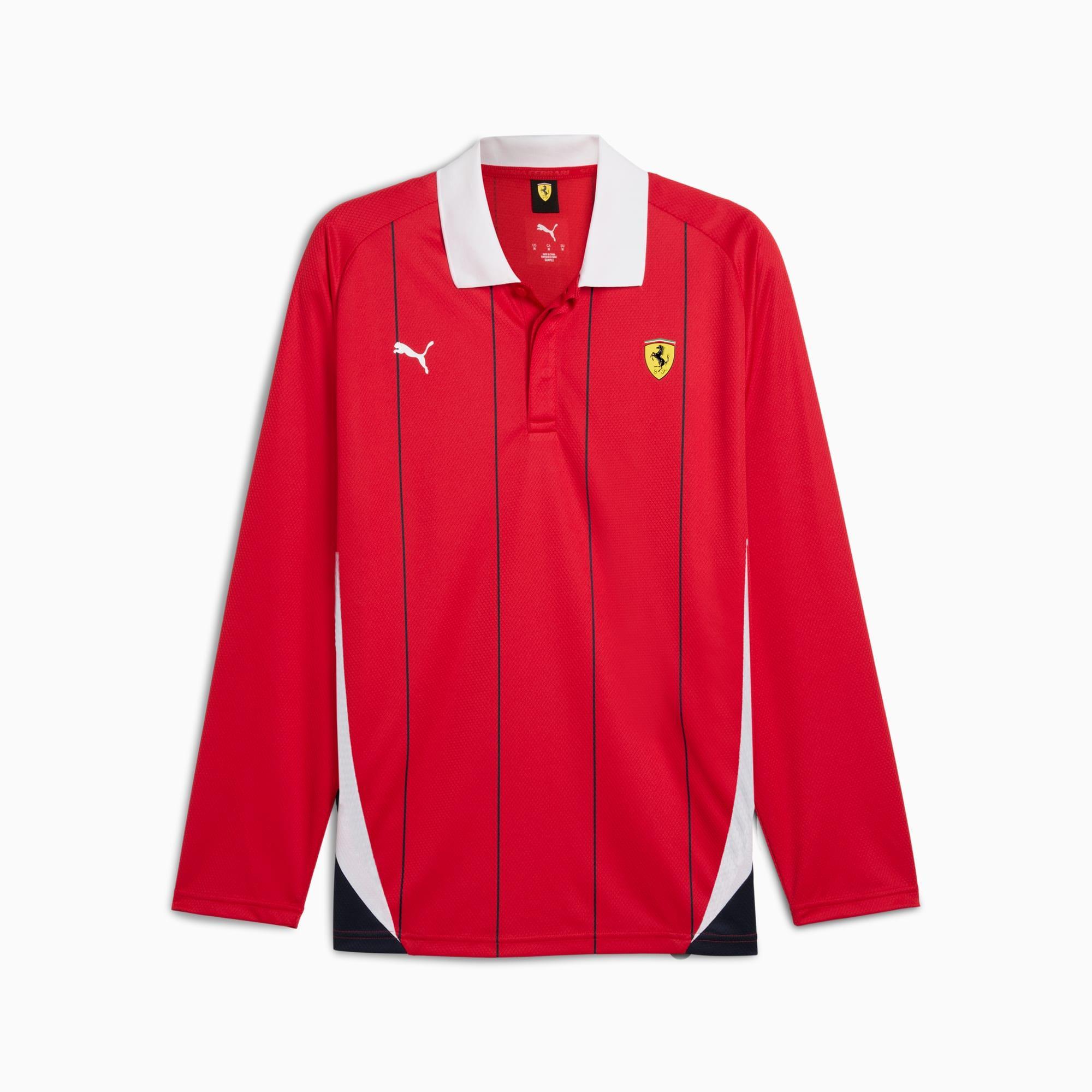 Scuderia Ferrari Race Men's Long Sleeve Polo Product Image