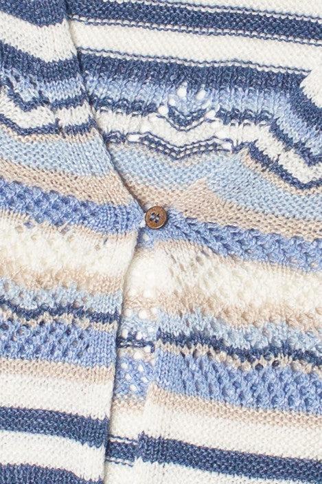 Striped Pointelle Cardigan Product Image