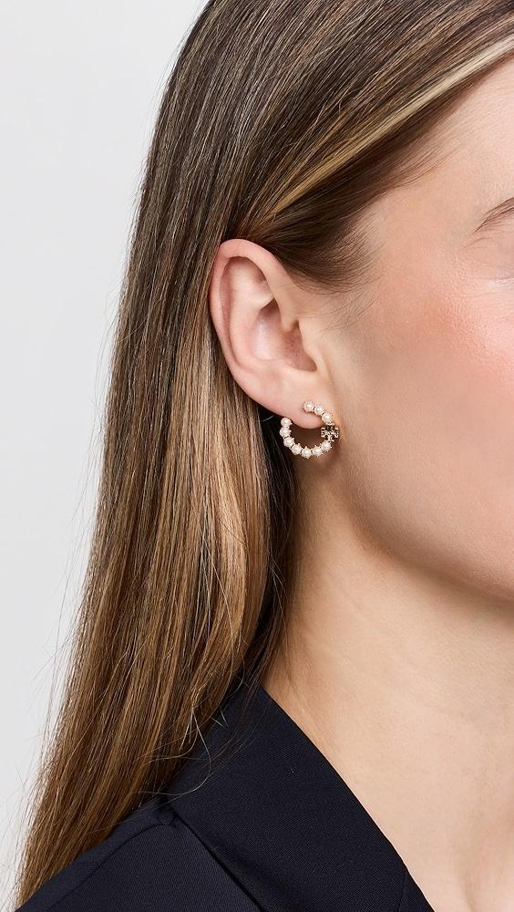 Tory Burch Kira Pearl Loop Earrings | Shopbop Product Image