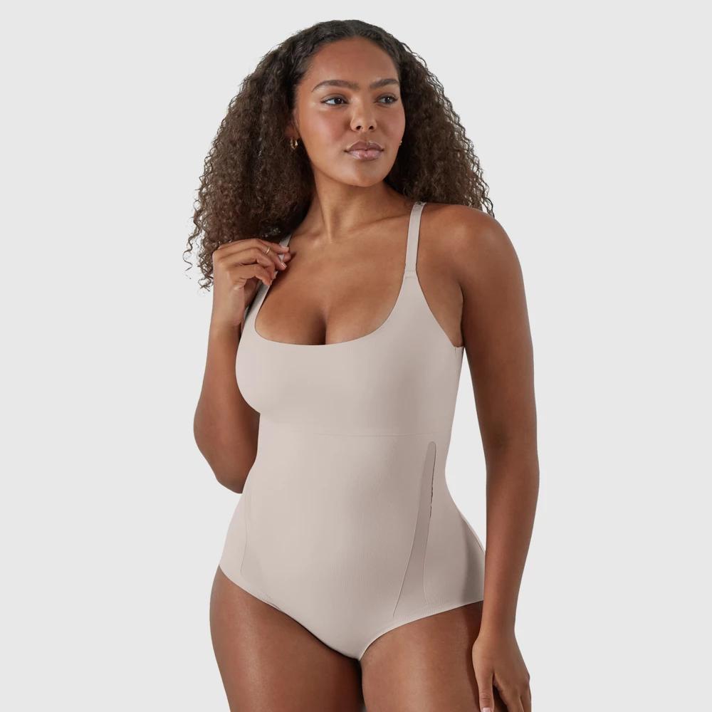 Maidenform Women's Shapewear Extra Firm Shaping Bodysuit SES108 - Evening Blush S Product Image
