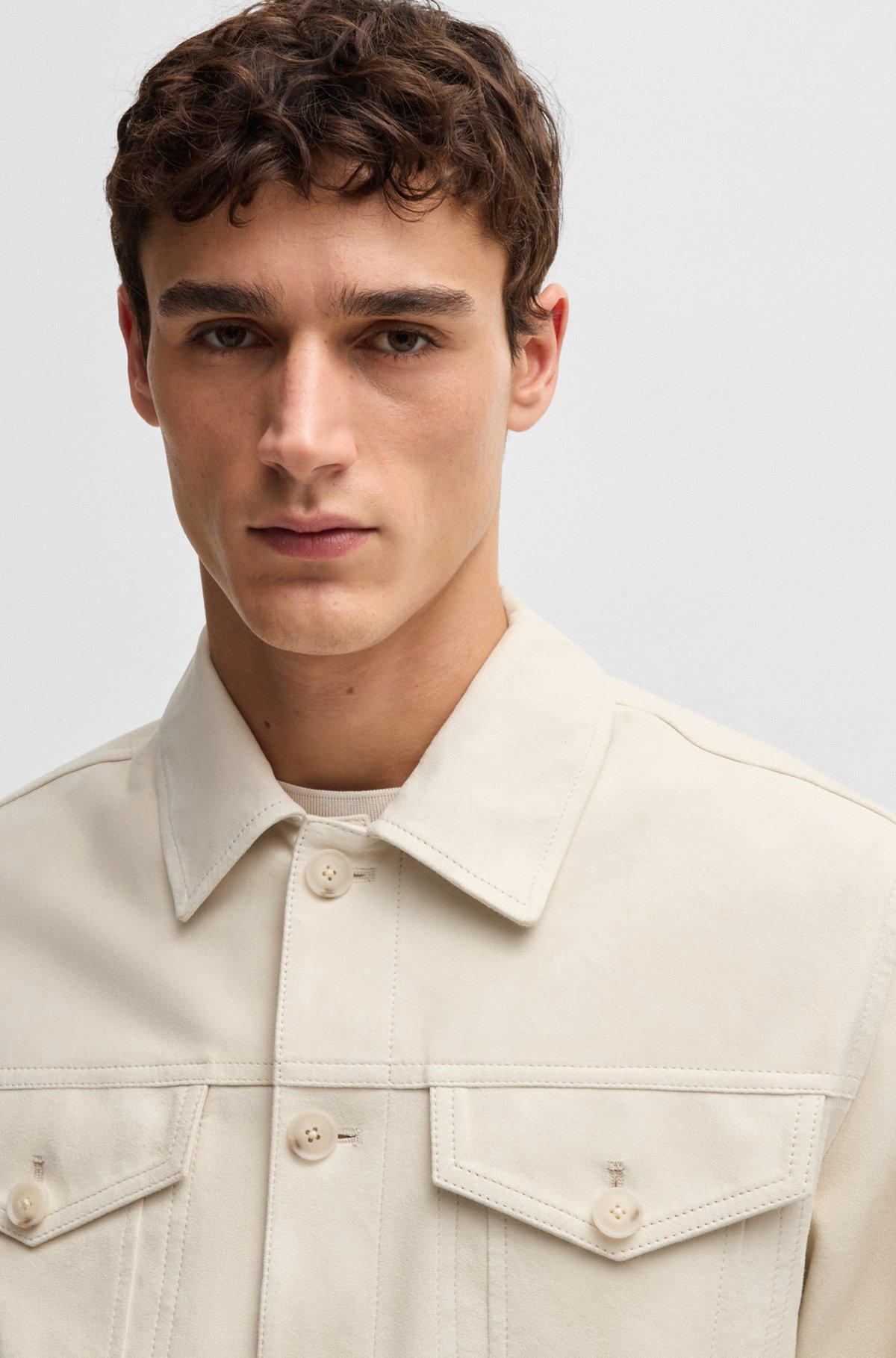 Regular-fit jacket in suede Product Image