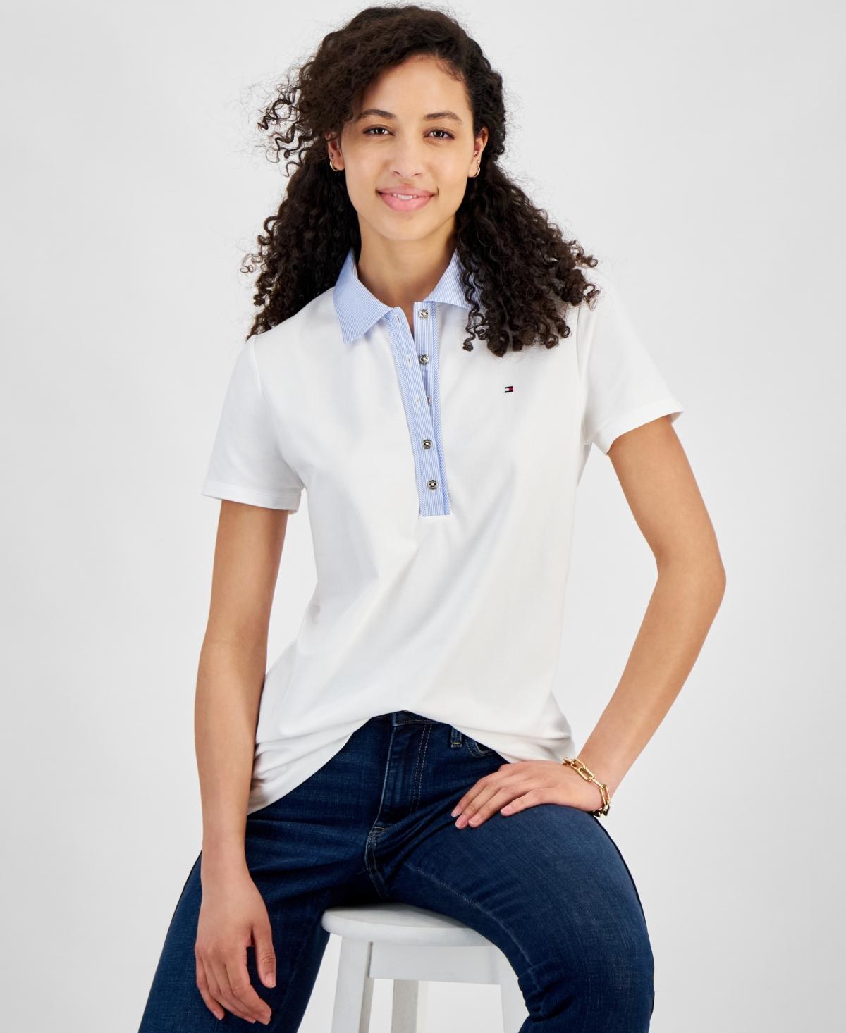 Tommy Hilfiger Cornell Trim Polo (Ballerina ) Women's Clothing Product Image