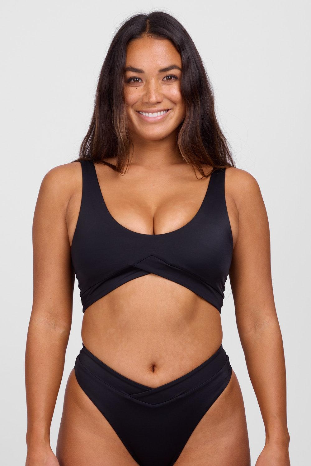 Cayla Bikini Top -  Black Female Product Image