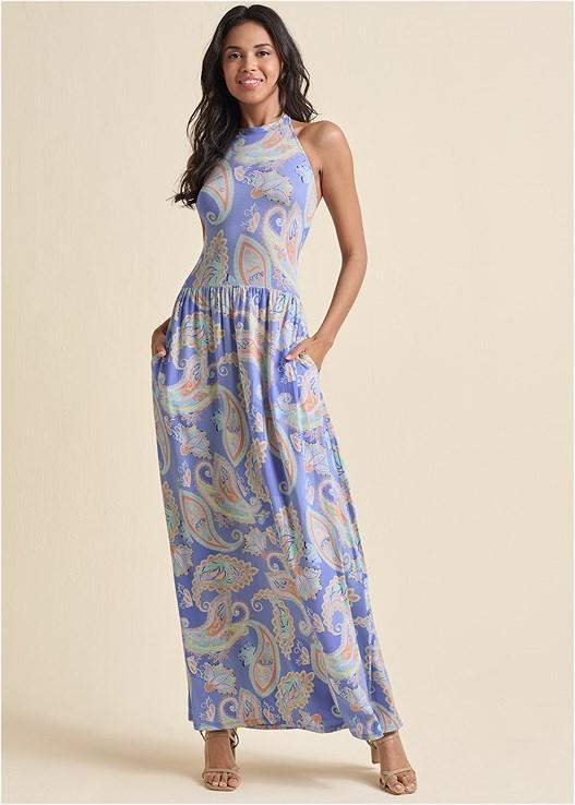 High Neck Maxi Dress Product Image