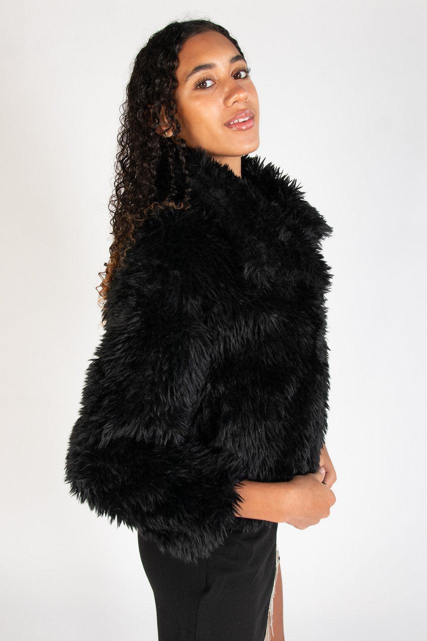 Shag Faux Fur Jacket Product Image