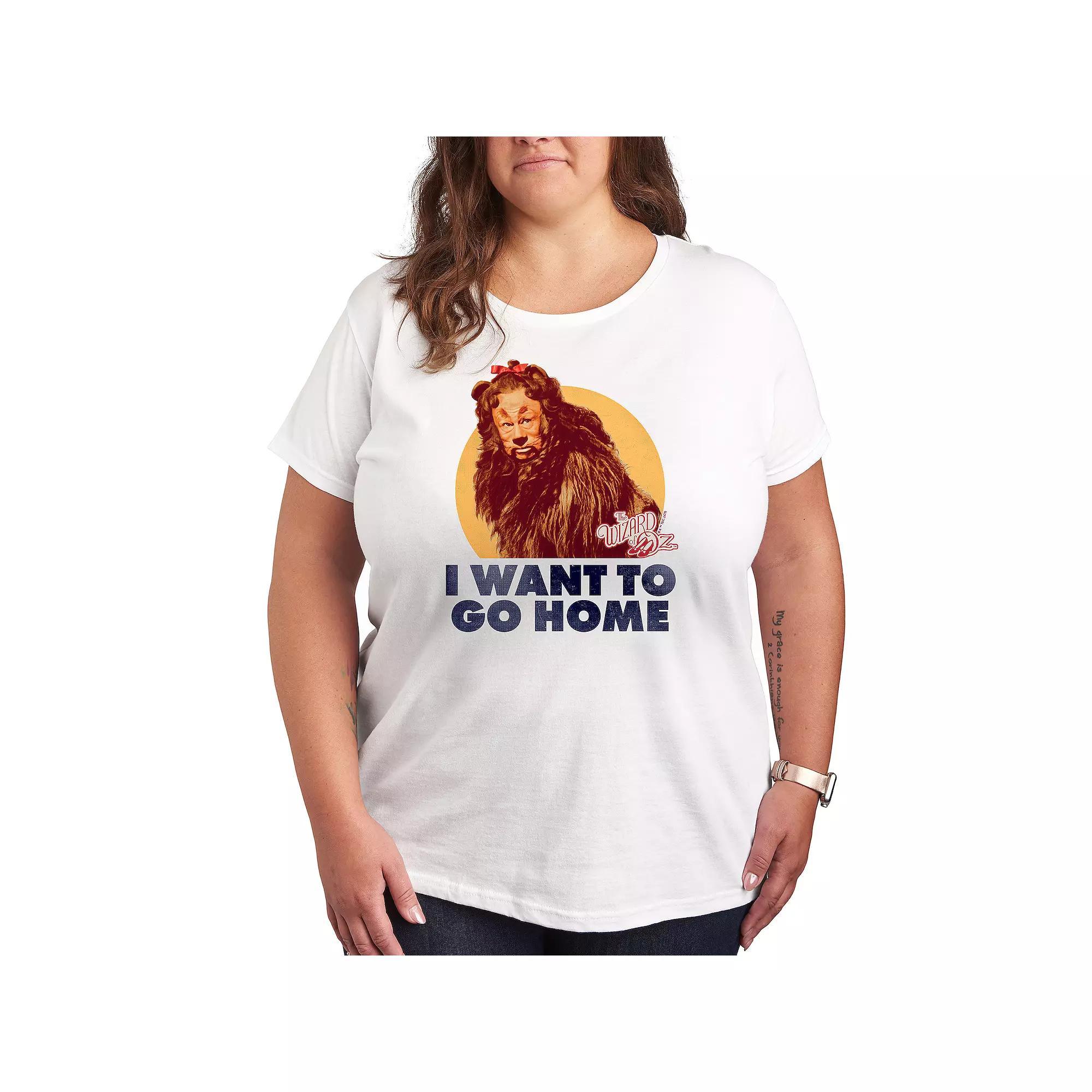 Plus The Wizard Of Oz Lion Home Graphic Tee, Women's,  Product Image