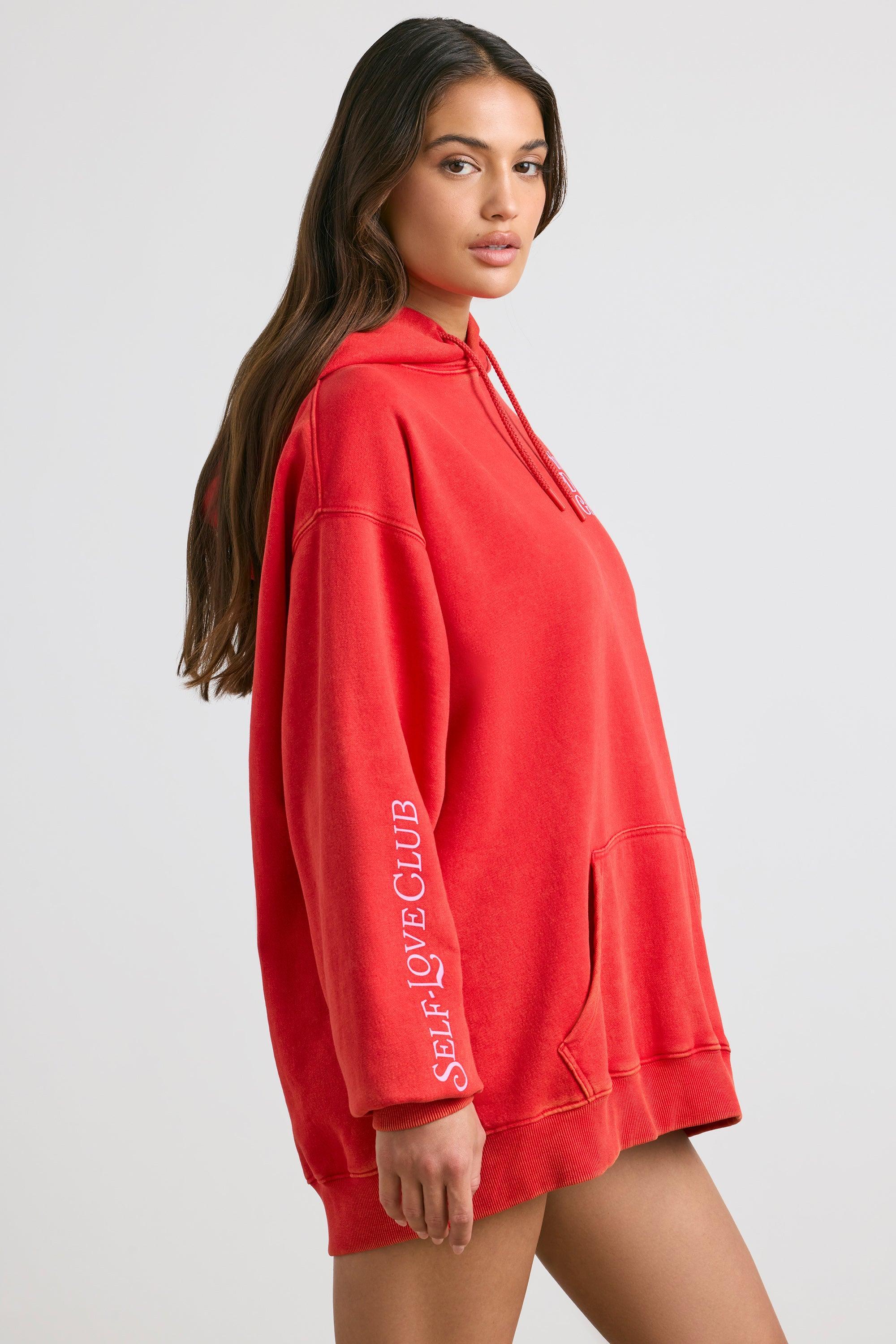 Oversized Hoodie in Red Product Image