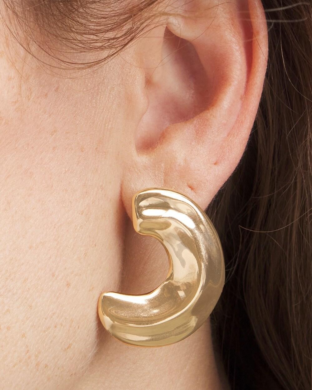 Gold Hoop Earrings Product Image