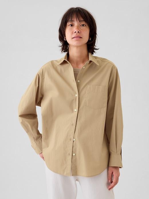 Organic Cotton Poplin Big Shirt Product Image