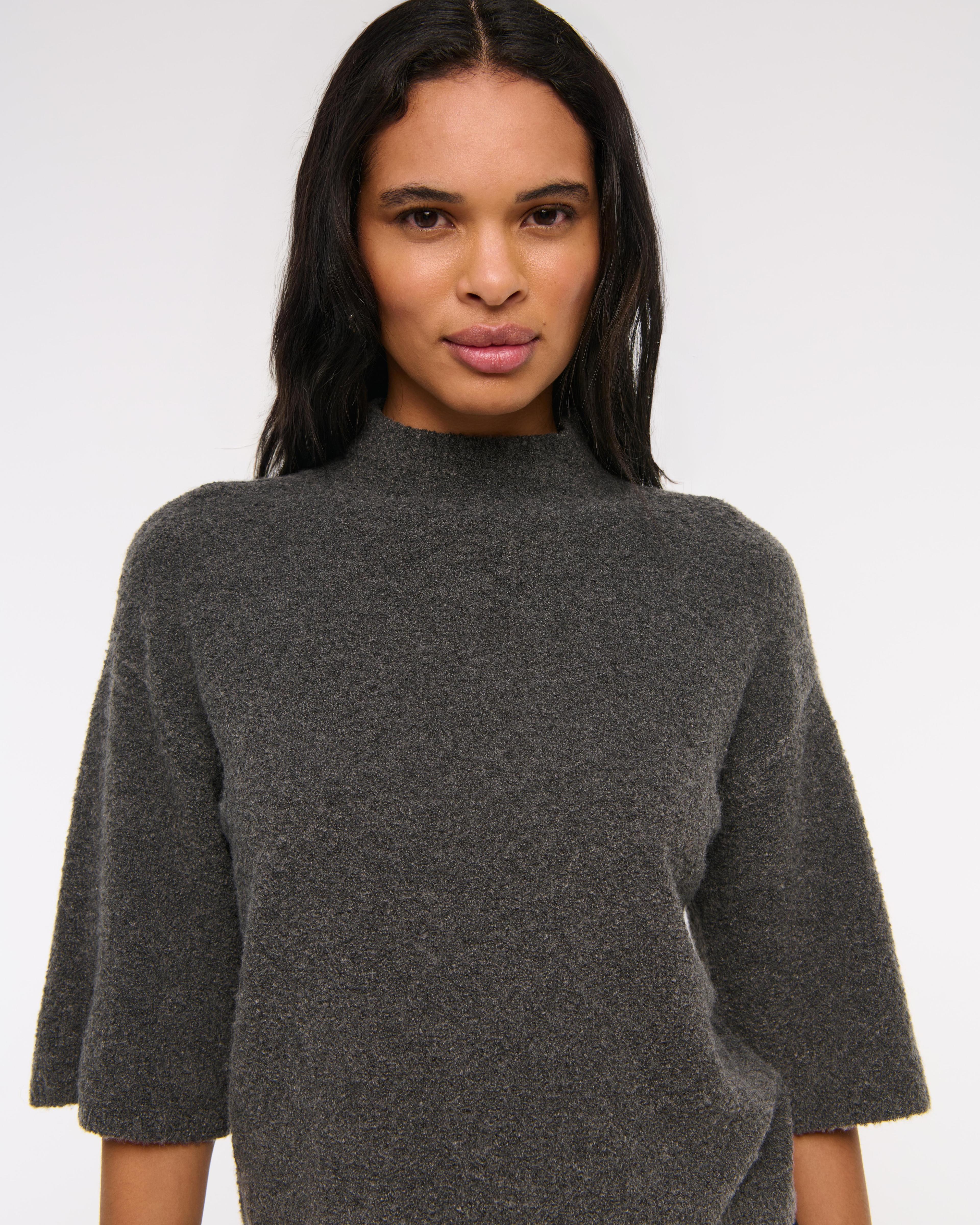 Boucle Mockneck Sweater Tee Product Image