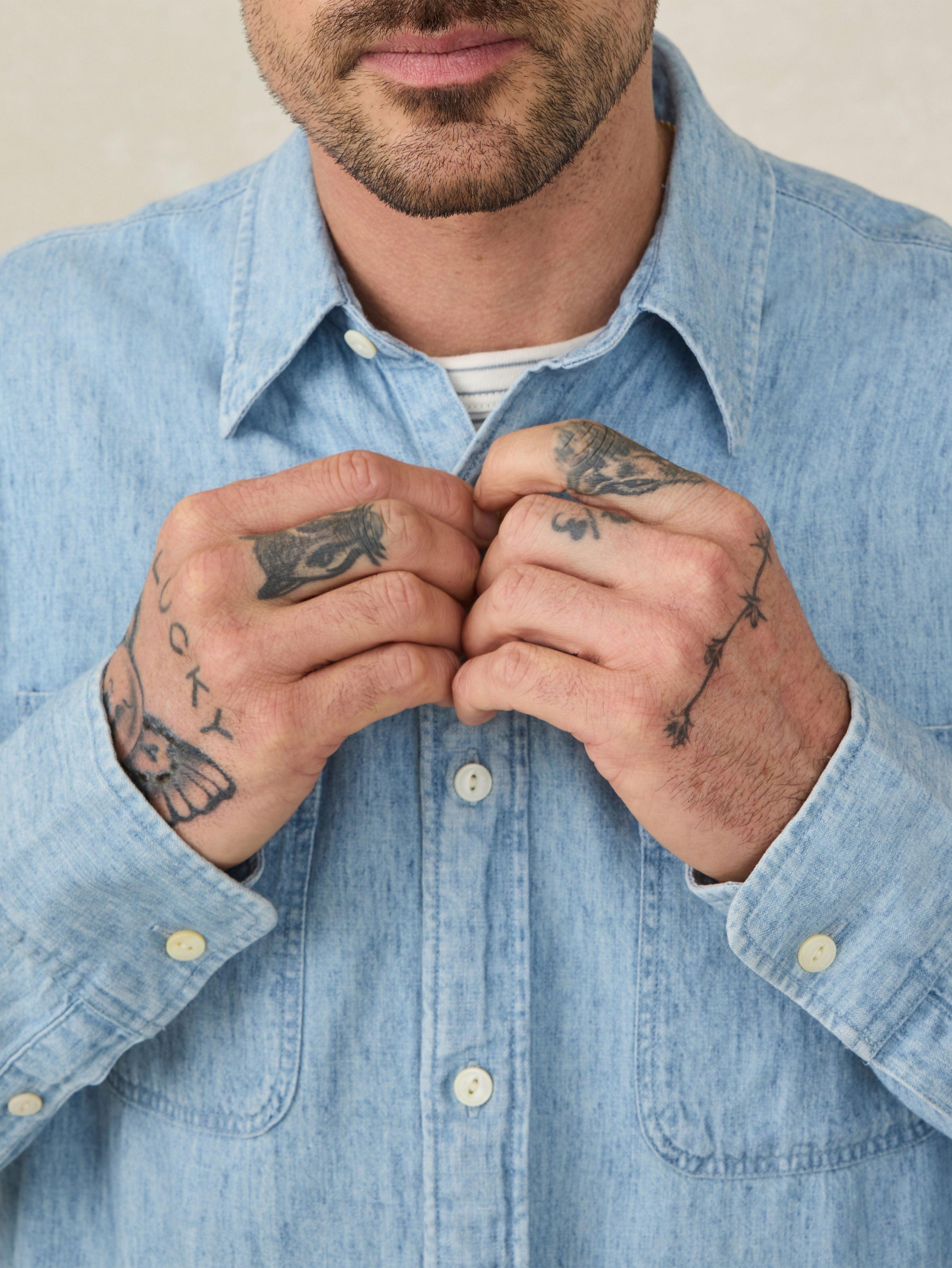 Tried & True Chambray Workshirt - Vintage Indigo Male Product Image