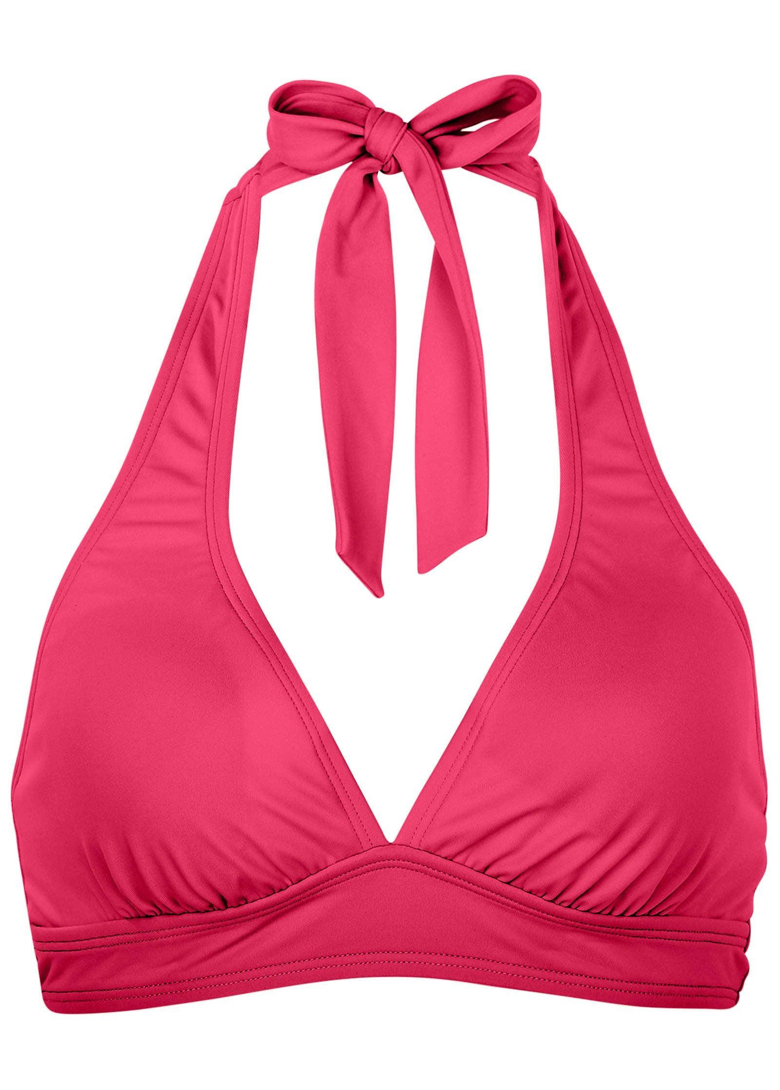 Anguilla Perfect Fit Halter Top - Raspberry Product Image