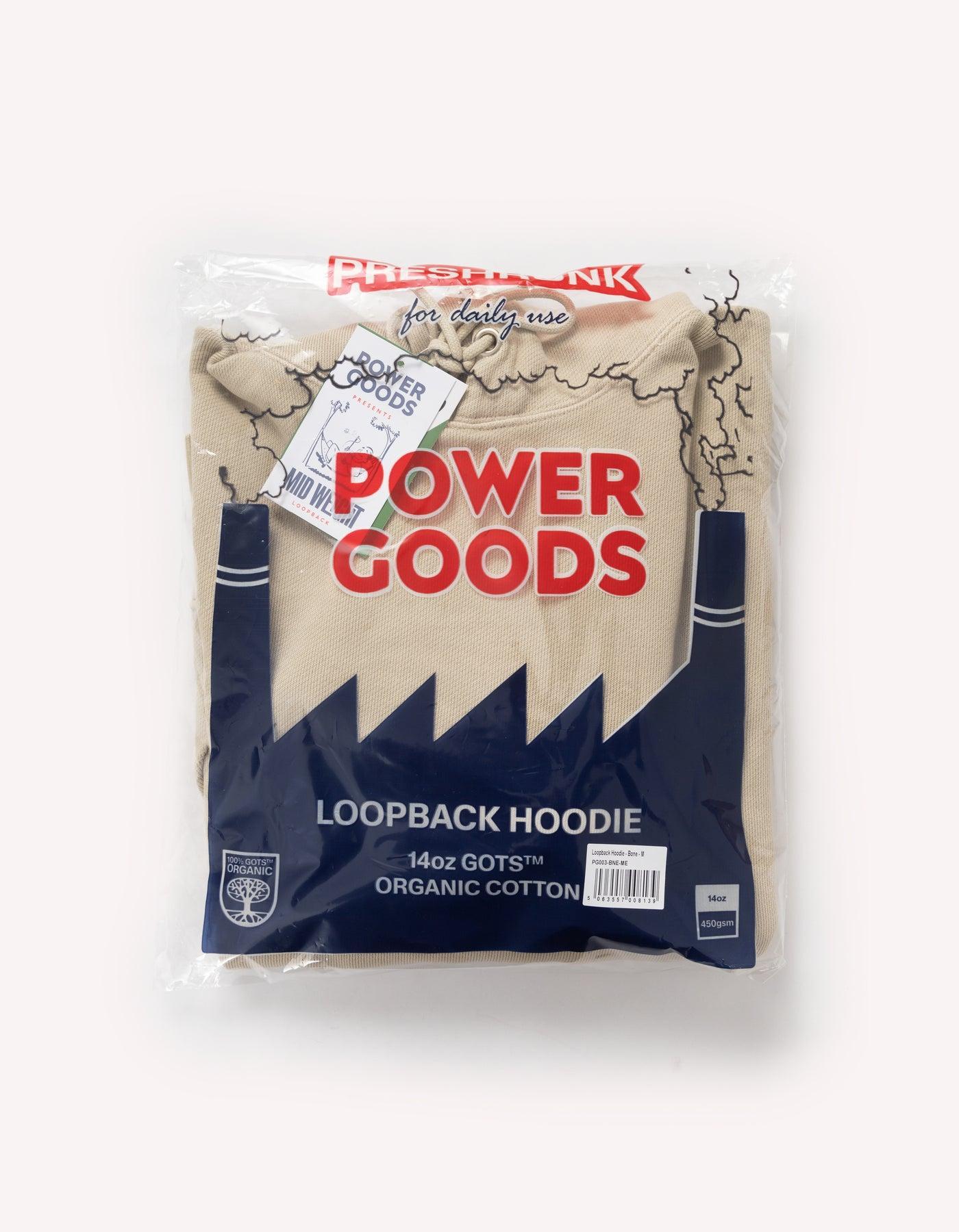 Power Goods - Loopback Hoodie - Bone Product Image
