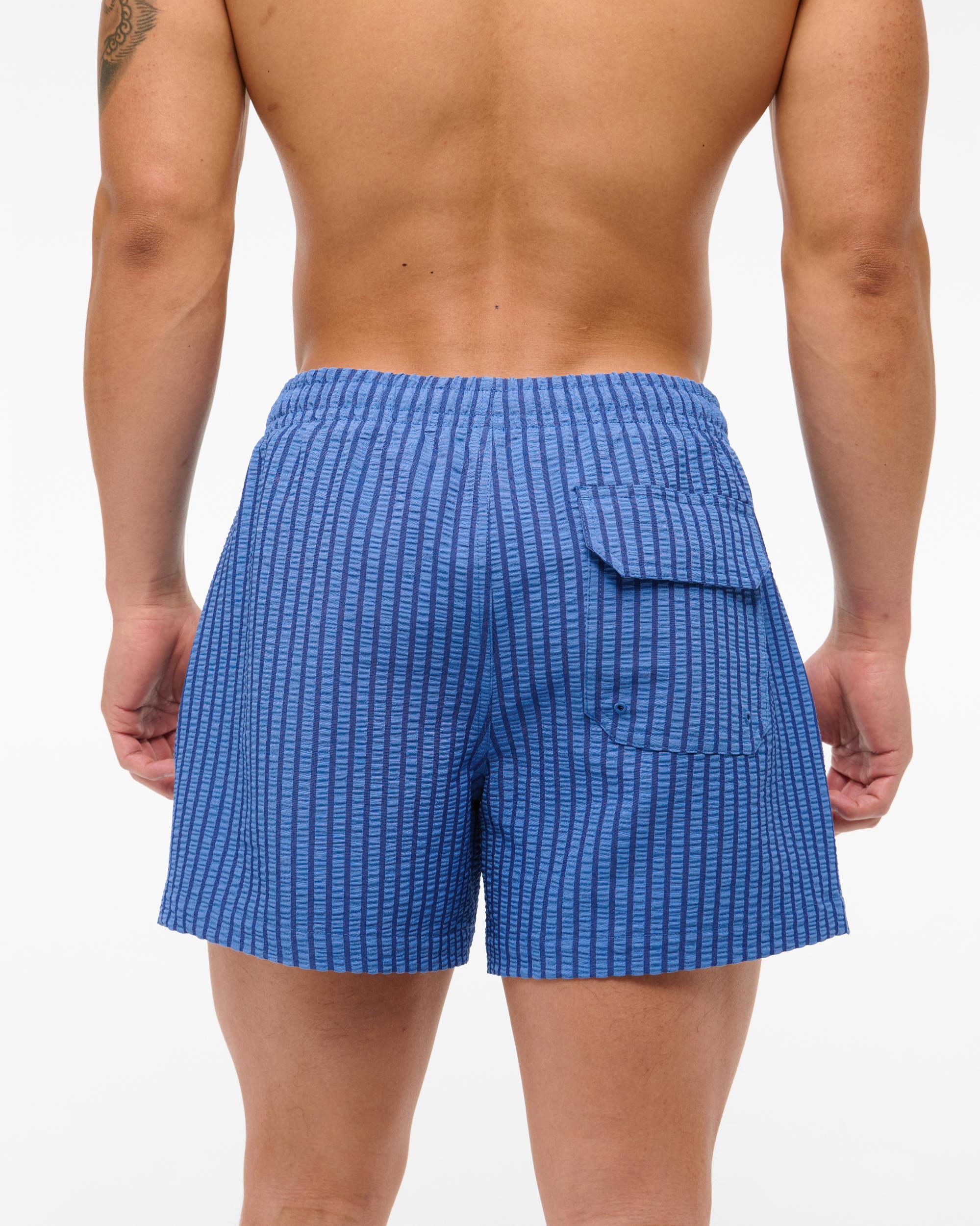 Pull-On Micro-Seersucker Swim Trunk Product Image